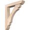Ekena Millwork Olympic Slat Smooth Bracket w/ Offset Brace, Douglas Fir, 5 1/2"W x 28"D x 32"H BKT0604X28X32OLY06SDF - alternate 1